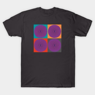 Hypnotic geometric circles in pop art style I T-Shirt